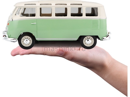 Изображение MAISTO 1/24 VW Van Samba green-cream/бежево-зеленый