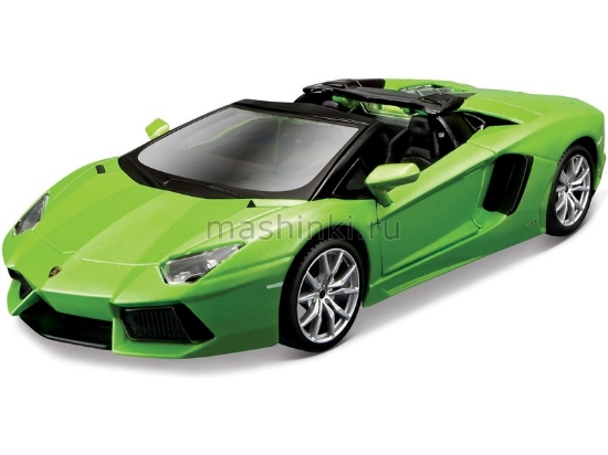 Изображение MAISTO KIT 1/24 LAMBORGHINIi Aventador LP 700-4 Roadster green/зеленый