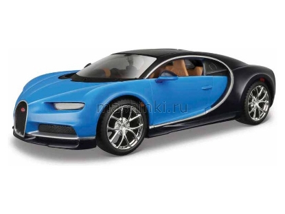 Изображение MAISTO KIT 1/24 BUGATTI Chiron blue-black/сине-черный