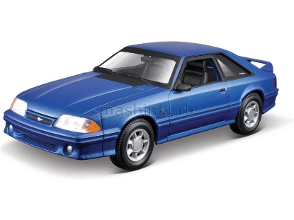Изображение MAISTO KIT 1/24 FORD Mustang SVT Cobra 1993 blue/синий