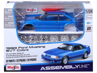 Изображение MAISTO KIT 1/24 FORD Mustang SVT Cobra 1993 blue/синий