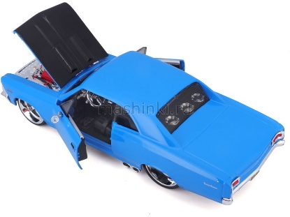 Изображение MAISTO 1/24 CHEVELLE 396 SS blue/синий
