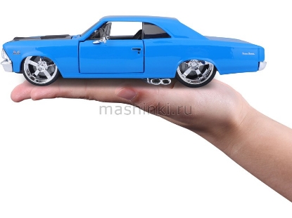 Изображение MAISTO 1/24 CHEVELLE 396 SS blue/синий