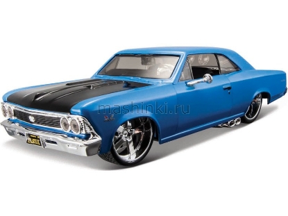 Изображение MAISTO 1/24 CHEVELLE 396 SS blue/синий
