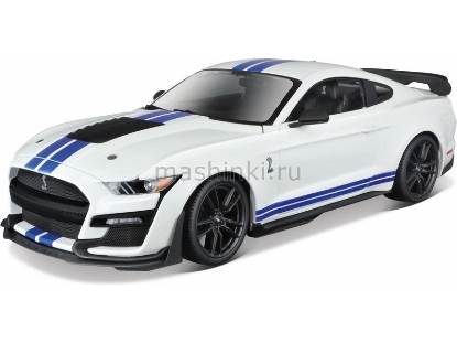 Изображение MAISTO 1/18 FORD Mustang Shelby GT500 2020 white/белый