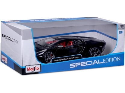 Изображение MAISTO 1/18 LAMBORGHINI Countach LPi 800-4 2021 black/черный
