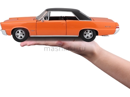 Изображение MAISTO 1/18 PONTIAC GTO Hurst Edition 1965 orange/оранжевый