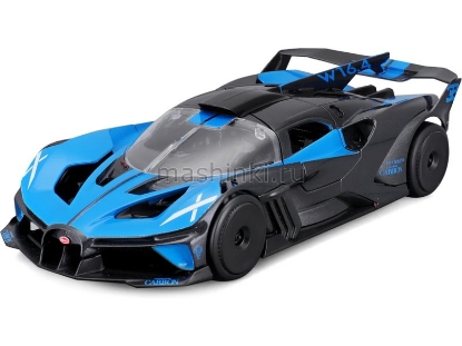 Изображение MAISTO 1/24 BUGATTI Bolide grey-blue/серо-синий
