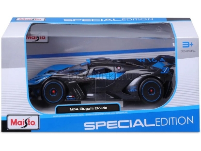Изображение MAISTO 1/24 BUGATTI Bolide grey-blue/серо-синий