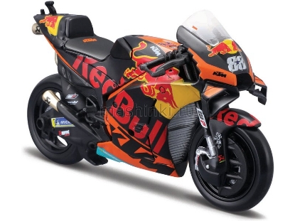 Изображение MAISTO 1/18 Мотоцикл KTM Factory Racing Red Bull 2021 №88 Miguel Oliveira №33 (Brad Binder) black/черный