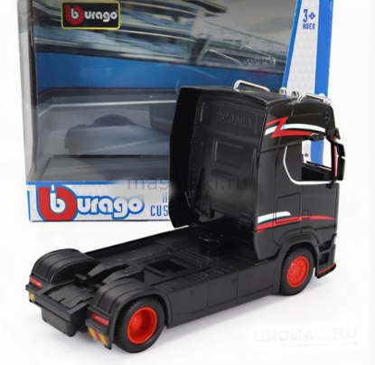 Изображение BBURAGO 1/43 Cедельный тягач SCANIA 770S black/черный
