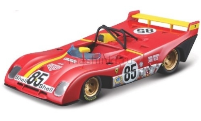 Изображение BBURAGO 1/43 FERRARI 312 P №85 1972 red/красный