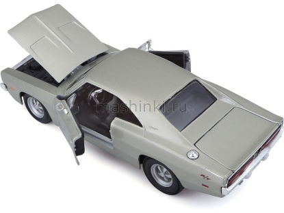 Изображение MAISTO 1/24 DODGE Charger R/T 1969 silver/серебристый