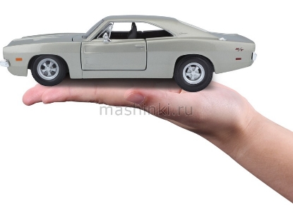 Изображение MAISTO 1/24 DODGE Charger R/T 1969 silver/серебристый