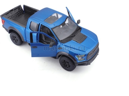 Изображение MAISTO 1/24 FORD F-150 Raptor 2017 blue/синий