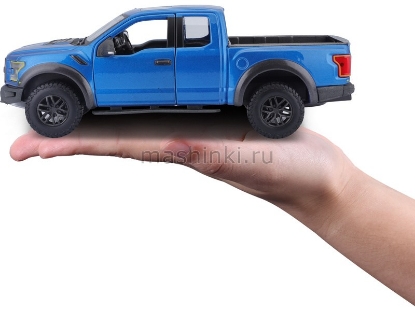 Изображение MAISTO 1/24 FORD F-150 Raptor 2017 blue/синий