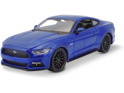 Изображение MAISTO 1/24 FORD Mustang GT 2015 blue/синий