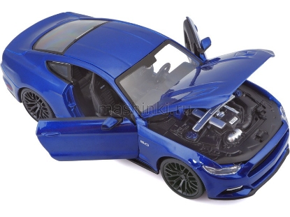 Изображение MAISTO 1/24 FORD Mustang GT 2015 blue/синий