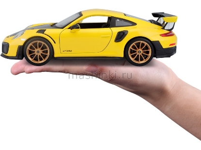 Изображение MAISTO 1/24 PORSCHE 911 GT2 RS yellow/желтый