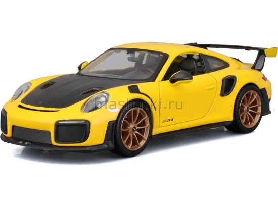 Изображение MAISTO 1/24 PORSCHE 911 GT2 RS yellow/желтый