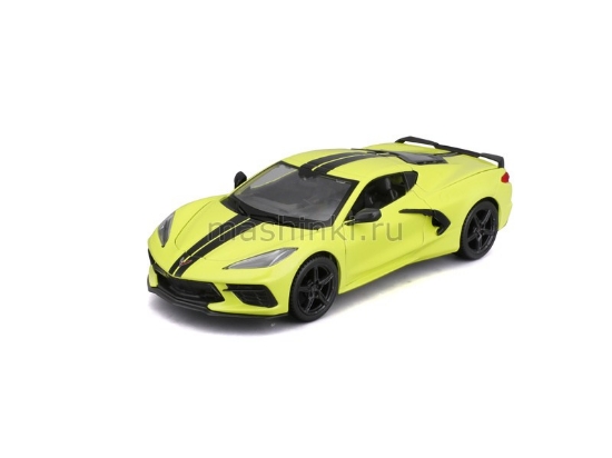 Изображение MAISTO 1/24 CHEVROLET Corvette C8 2020 yellow/желтый