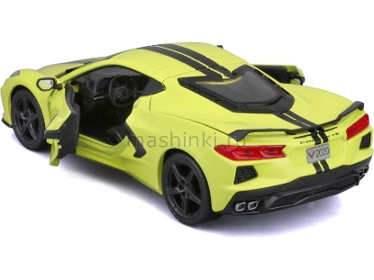 Изображение MAISTO 1/24 CHEVROLET Corvette C8 2020 yellow/желтый