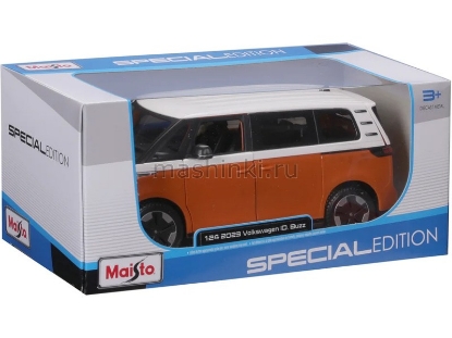 Изображение MAISTO 1/24 VW  ID. Buzz 2023 orange/оранжевый