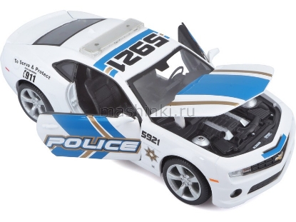 Изображение MAISTO 1/24 CHEVROLET Camaro RS Police 2010 white/белый