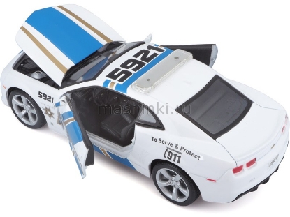 Изображение MAISTO 1/24 CHEVROLET Camaro RS Police 2010 white/белый