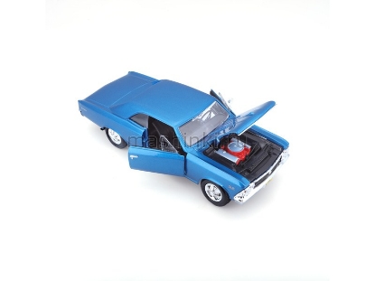 Изображение MAISTO 1/24 CHEVROLET Chevelle SS 396 1966 blue/синий
