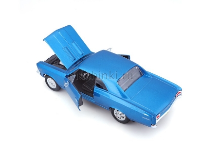 Изображение MAISTO 1/24 CHEVROLET Chevelle SS 396 1966 blue/синий