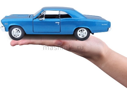 Изображение MAISTO 1/24 CHEVROLET Chevelle SS 396 1966 blue/синий