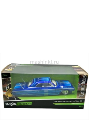 Изображение MAISTO 1/24 CHEVROLET Impala 1964 blue/синий