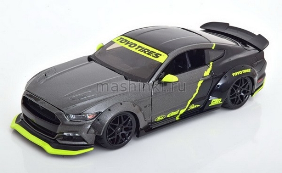 Изображение MAISTO 1/18 FORD Mustang GT 2015 magnetic gray/серый