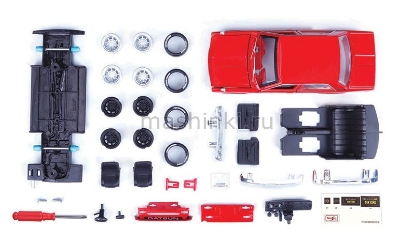 Изображение MAISTO KIT 1/24 DATSUN 510 1971 red/красный