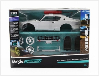Изображение MAISTO KIT 1/24 NISSAN Skyline 2000GT-R 1973 grey/серый