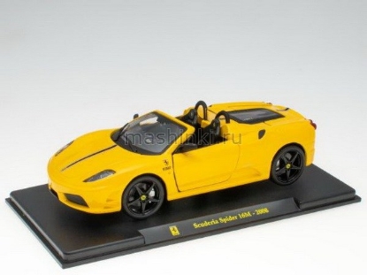 Изображение ALTAYA 1/24 FERRARI 430 Spider Scuderia 16M 2008 yellow