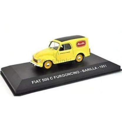 Изображение ALTAYA 1/43 FIAT 500 C Furgoncino BARILLA 1951 yellow