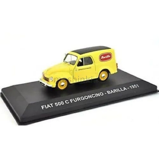 Изображение ALTAYA 1/43 FIAT 500 C Furgoncino BARILLA 1951 yellow