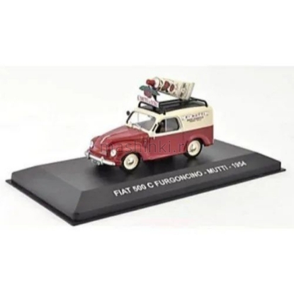 Изображение ALTAYA 1/43 FIAT 500 C Furgoncino Mutti 1954 maroon-beige