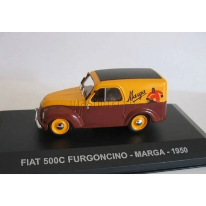 Изображение ALTAYA 1/43 FIAT 500 C Furgoncino MARGA 1950 yellow-brown