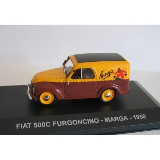 Изображение ALTAYA 1/43 FIAT 500 C Furgoncino MARGA 1950 yellow-brown