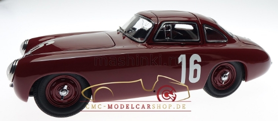 Изображение CMC 1/18 MERCEDES-BENZ 300 SL Großer Preis von Bern №16 1952 red