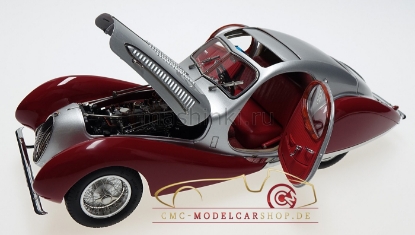 Изображение CMC 1/18 TALBOT Lago Coupe Typ 150 C-SS Figoni & Falaschi TEARDROP 1937-1939 silver-red (тираж 1500 шт)