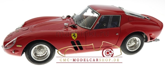 Изображение CMC 1/18 FERRARI 250 GTO 1962 RHD Ch. №3869 red (тираж 2000 шт)
