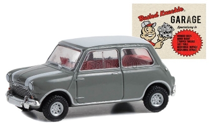 Изображение GREENLIGHT 1/64 AUSTIN MINI Cooper S Busted Knuckle Garage Specializing 1965