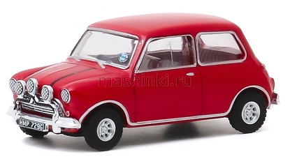 Изображение GREENLIGHT 1/64 AUSTIN MINI Cooper S 1275 MkI 1967 red (к/ф Ограбление по-итальянски)