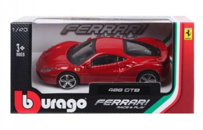 Изображение BBURAGO 1/43 FERRARI 488 GTB red/красный