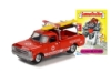 Изображение GREENLIGHT 1/64 CHEVROLET C-10 Lifeguard on Duty-Leather Heather 1968