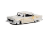 Изображение GREENLIGHT 1/64 CHEVROLET Bel Air Custom 1955 light gray metallic and gold